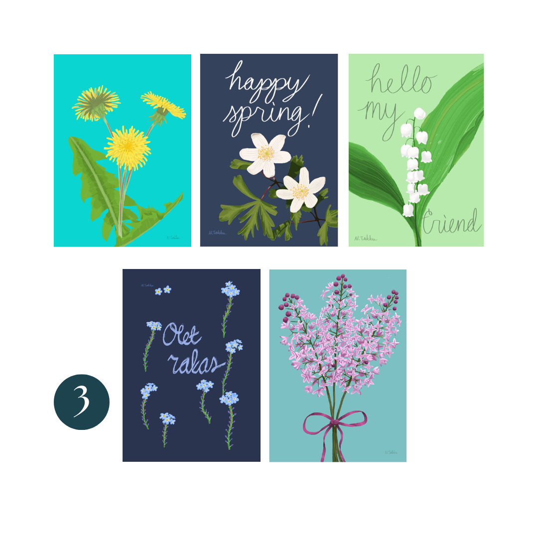 Postikorttisetit 5kpl