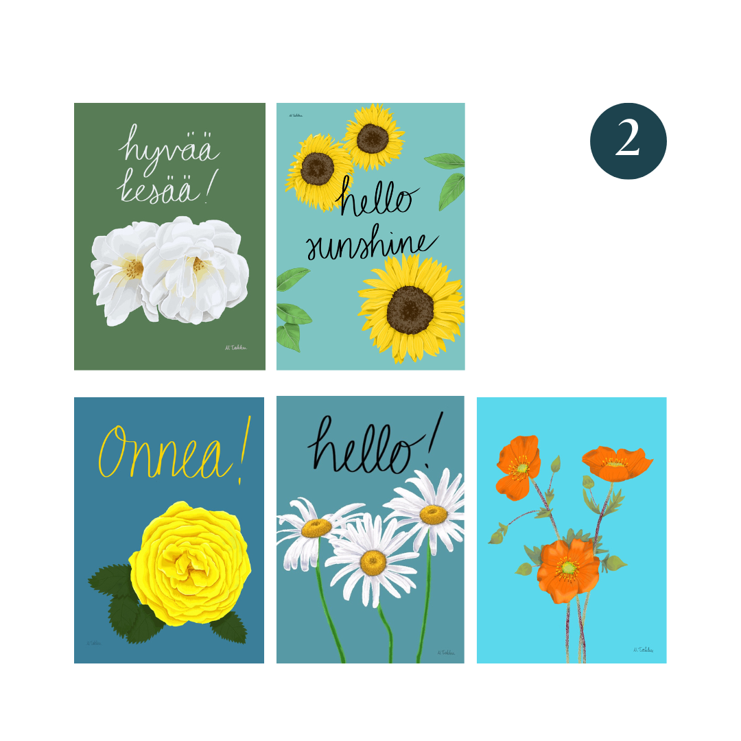 Postikorttisetit 5kpl