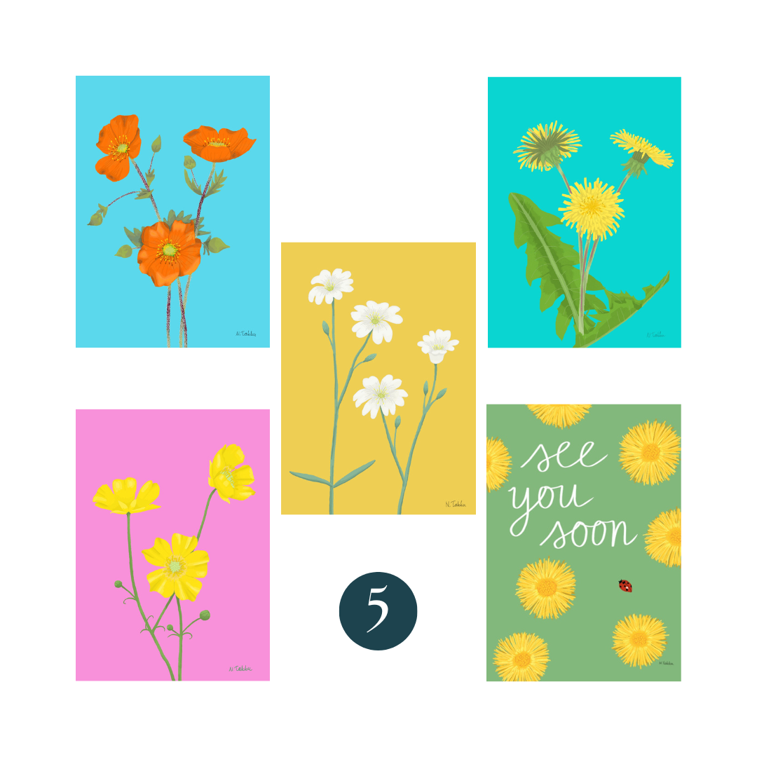 Postikorttisetit 5kpl