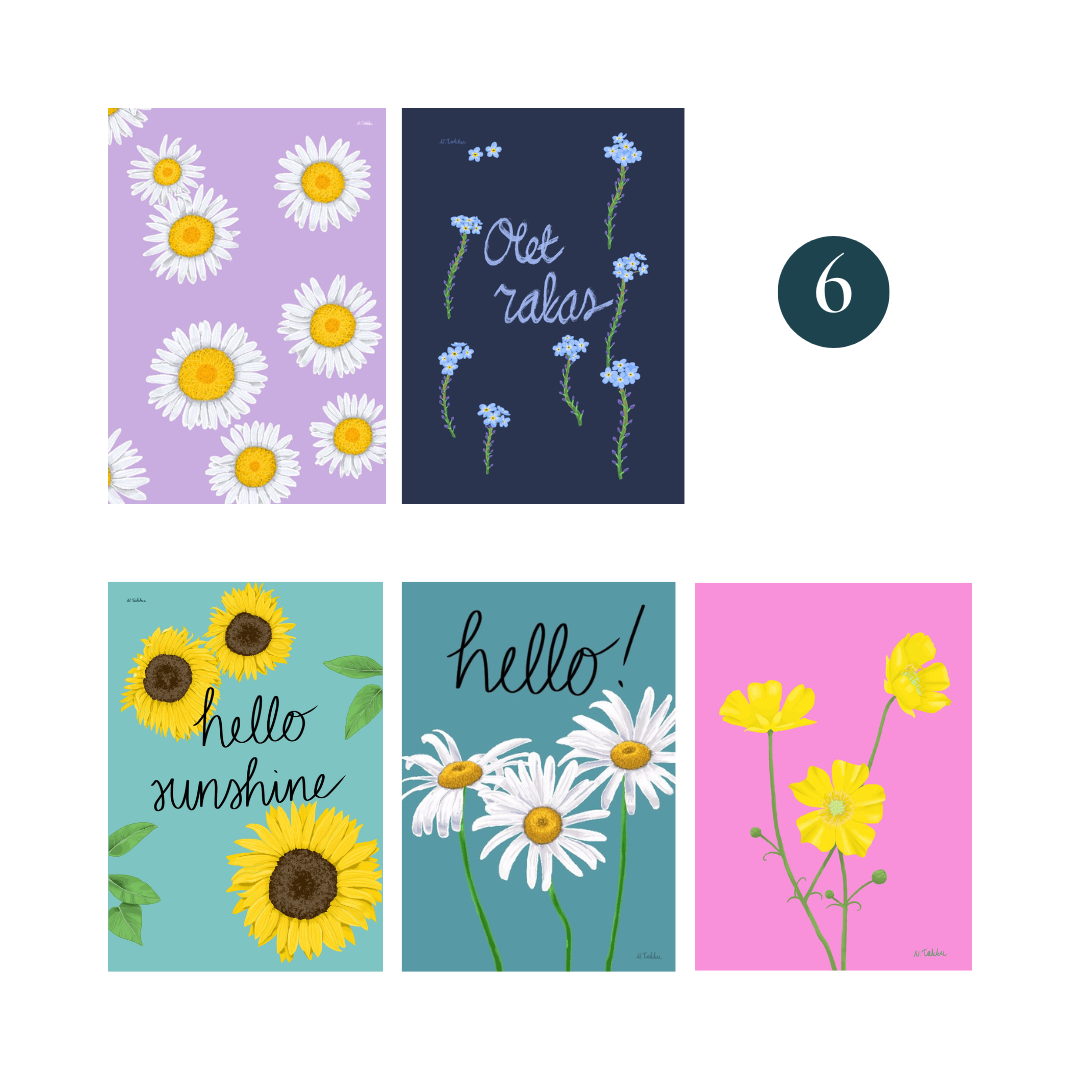 Postikorttisetit 5kpl